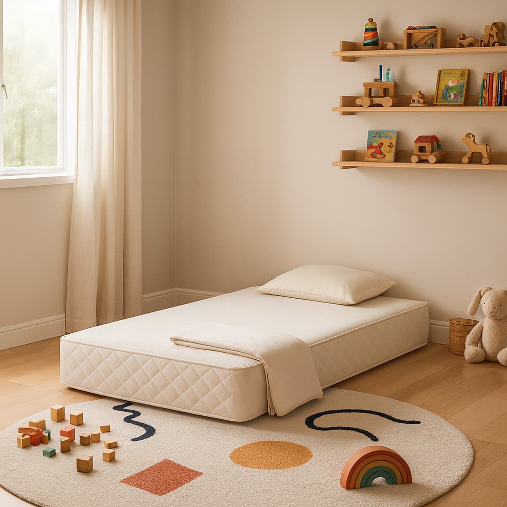 Colchão Infantil Criança 150x70 Branco Mini Cama Berço Macio Firme Confortável