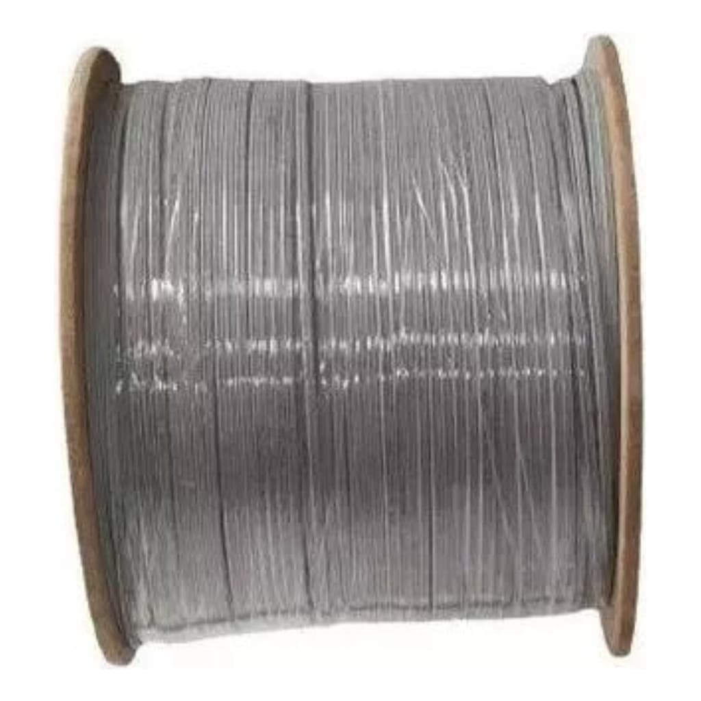 Caixa C/ 500m Cabo Fibra Óptica Mini Drop Flat 01fo Cinza