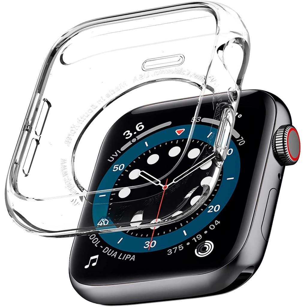 Para Apple Watch Case Série S11/S10 42MM SE 3/9/8/2/7/6/5/4 (45mm/44mm) Capa Cristalina Líquida