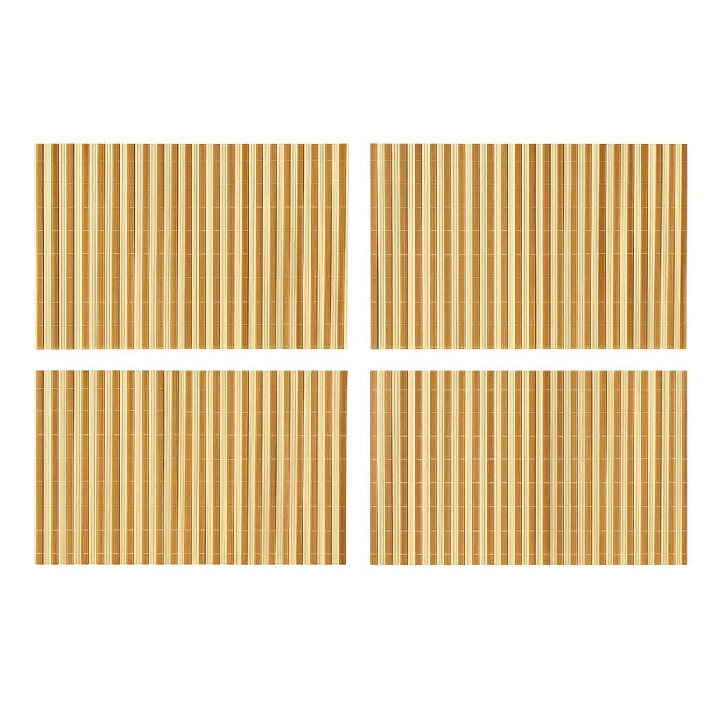 Jogo Americano Bambu kit 4 Esteira 42x30 Cm Multiuso Mesa