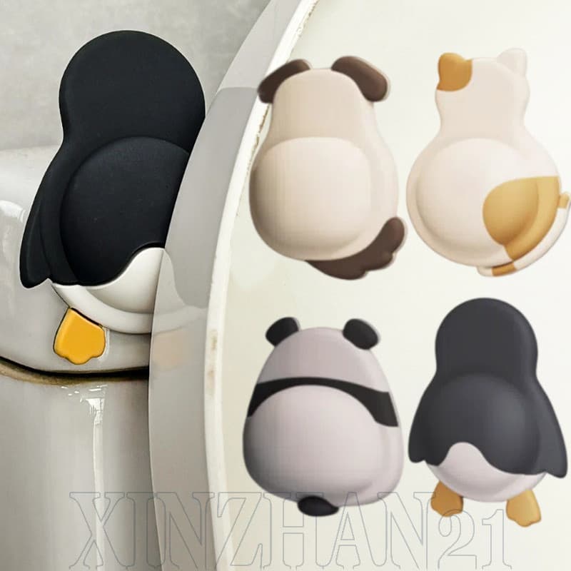 Protetor À Prova De Choque De Parede-Almofada De Colisão De Maçaneta De Porta De Desenho Animado Amortecedor De Armário