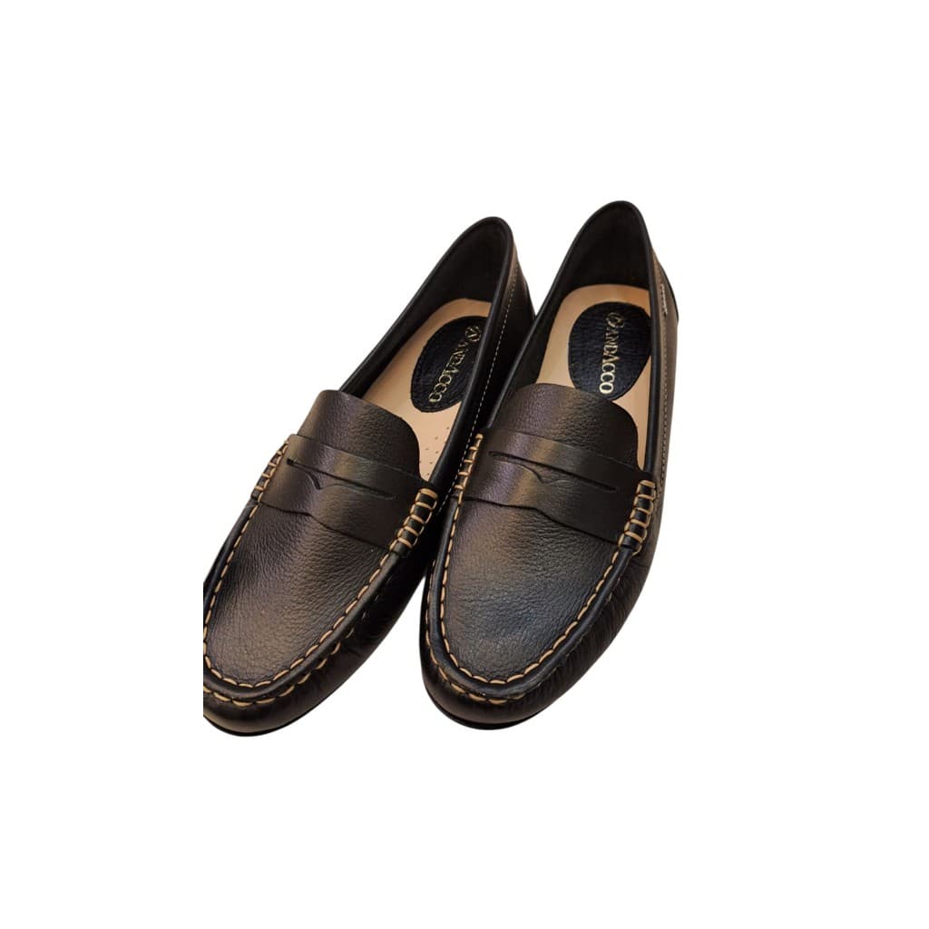 Mocassim Andacco Preto em Couro