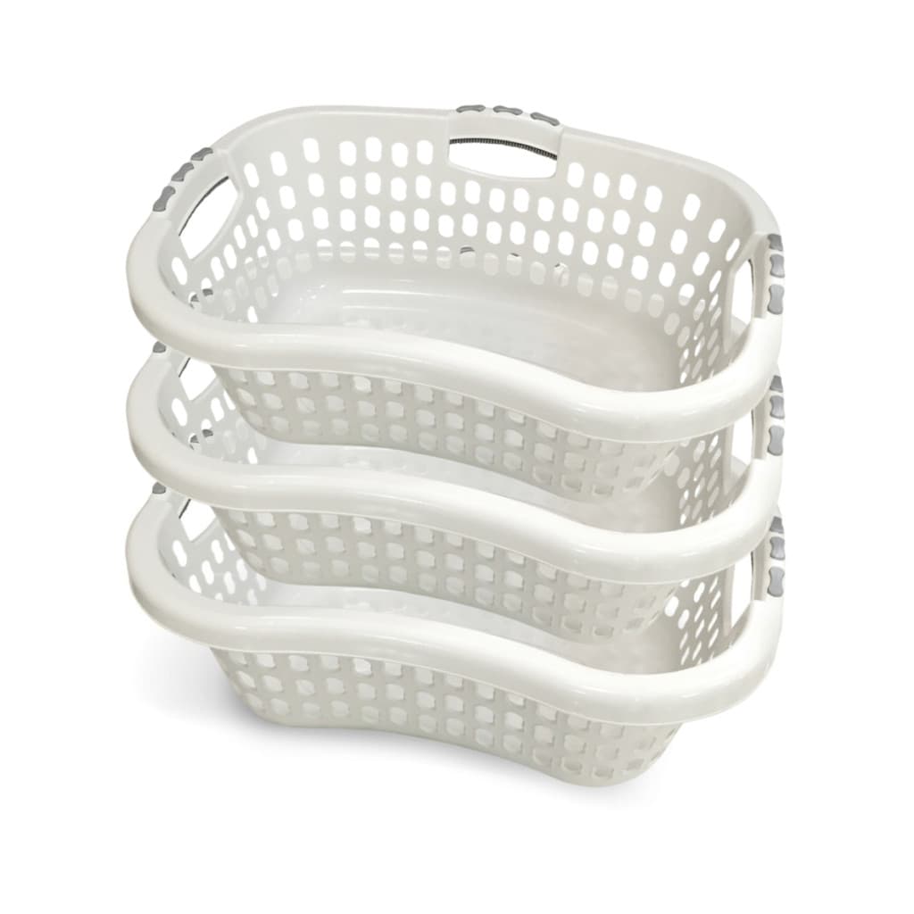 KIT 3 Cesto de Roupas Telado Angular  59x43x23 32 Litros Arqplast