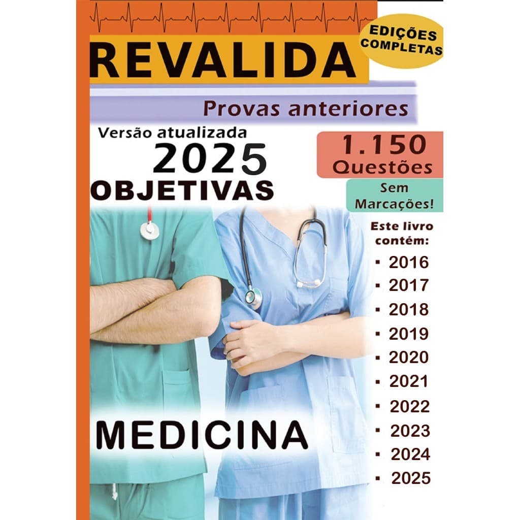 Revalida 2025 provas anteriores questões objetivas medicina