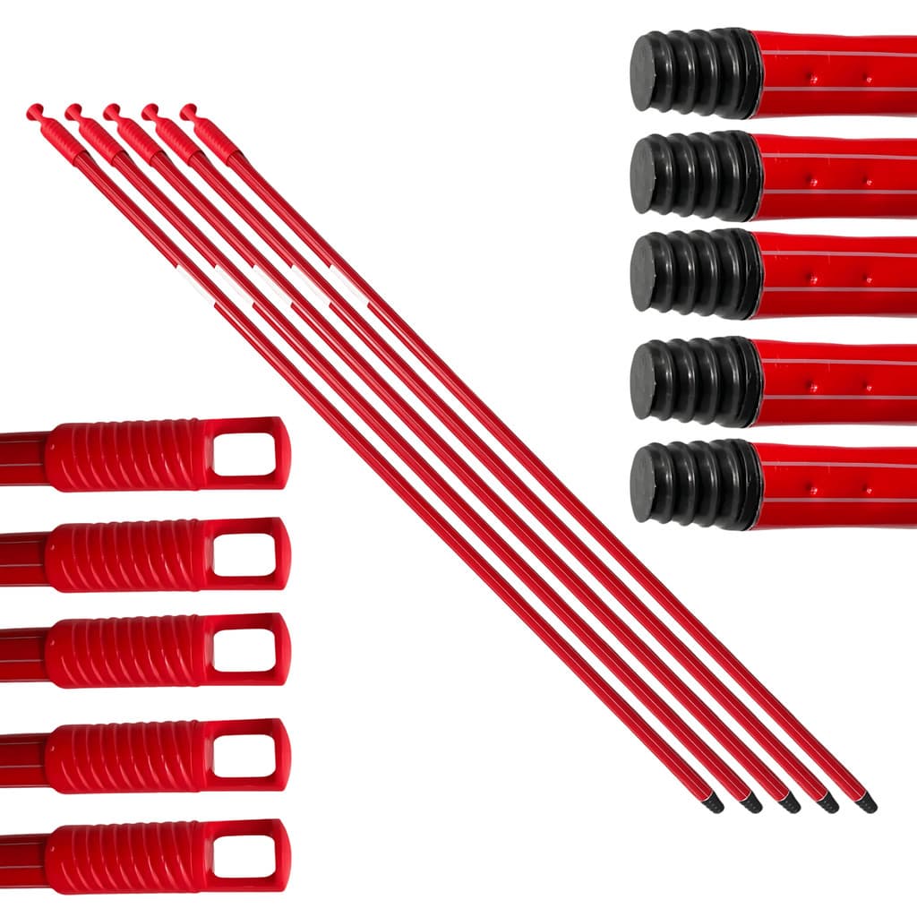 Cabo de Vassoura Rodo 120cm Condor Metálico Plastificado Com Encaixe de Rosca E Alça Para Pendurar