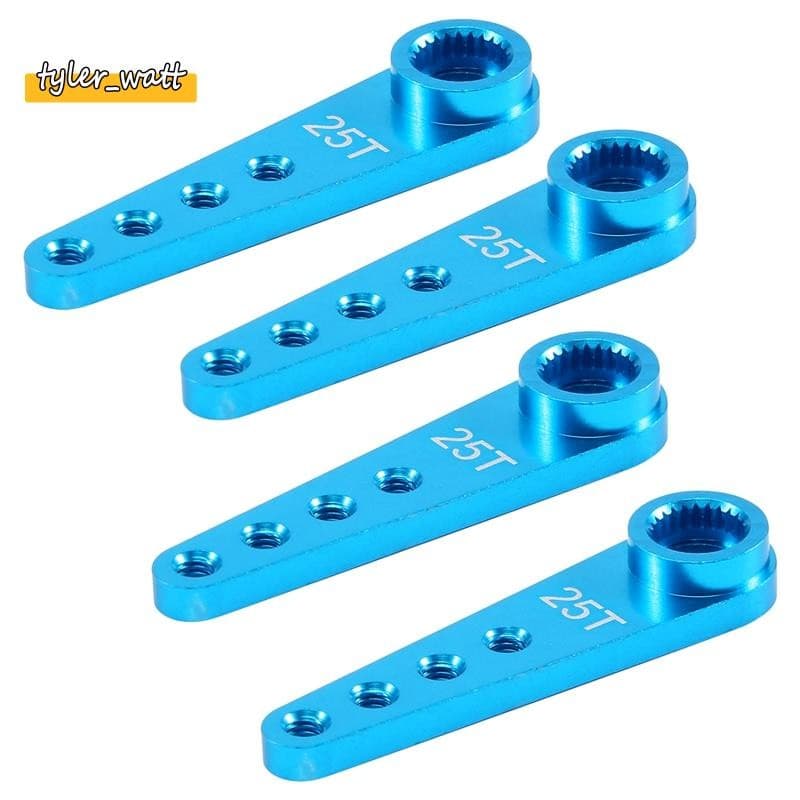 4 Pcs 37Mm 25T Extensão De Metal Direção Servo Braço Chifre Para Peças De Esteira De Carro RC