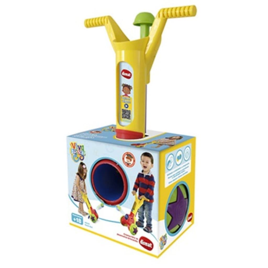 Lançador De Bolinhas Boom Ball Com Guidão E Rodinhas 5 Peças