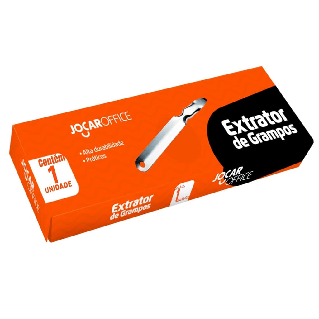 Extrator de Grampo Metal Escritório 24/6 Ou 26/6