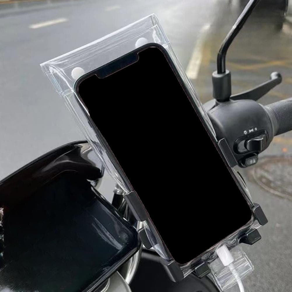 Alta Sensibilidade Telefone Capa De Chuva Da Motocicleta Guiador Saco Titular Ciclismo À Prova Dwaterproof Água Móvel F7