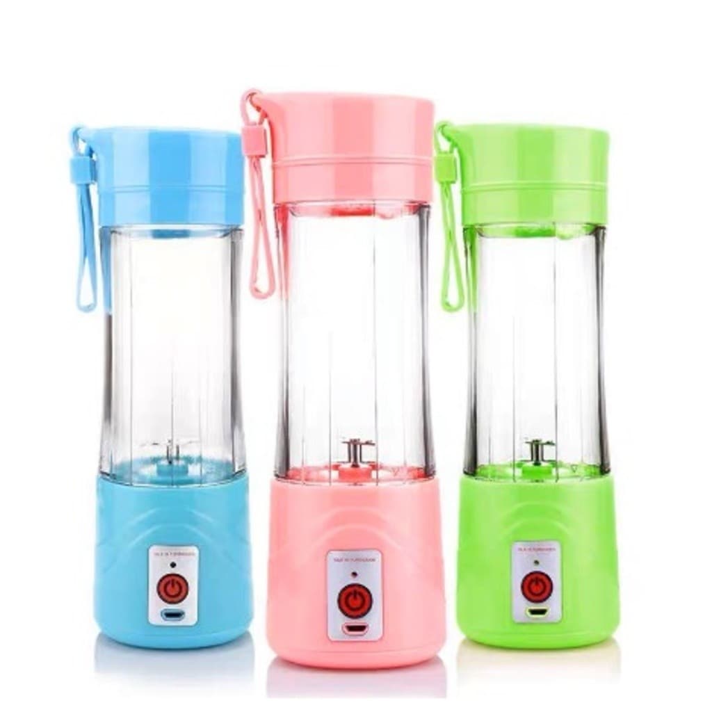 Mini liquidificador 6 laminas cabo USB misturador  Espremedor elétrico portátil