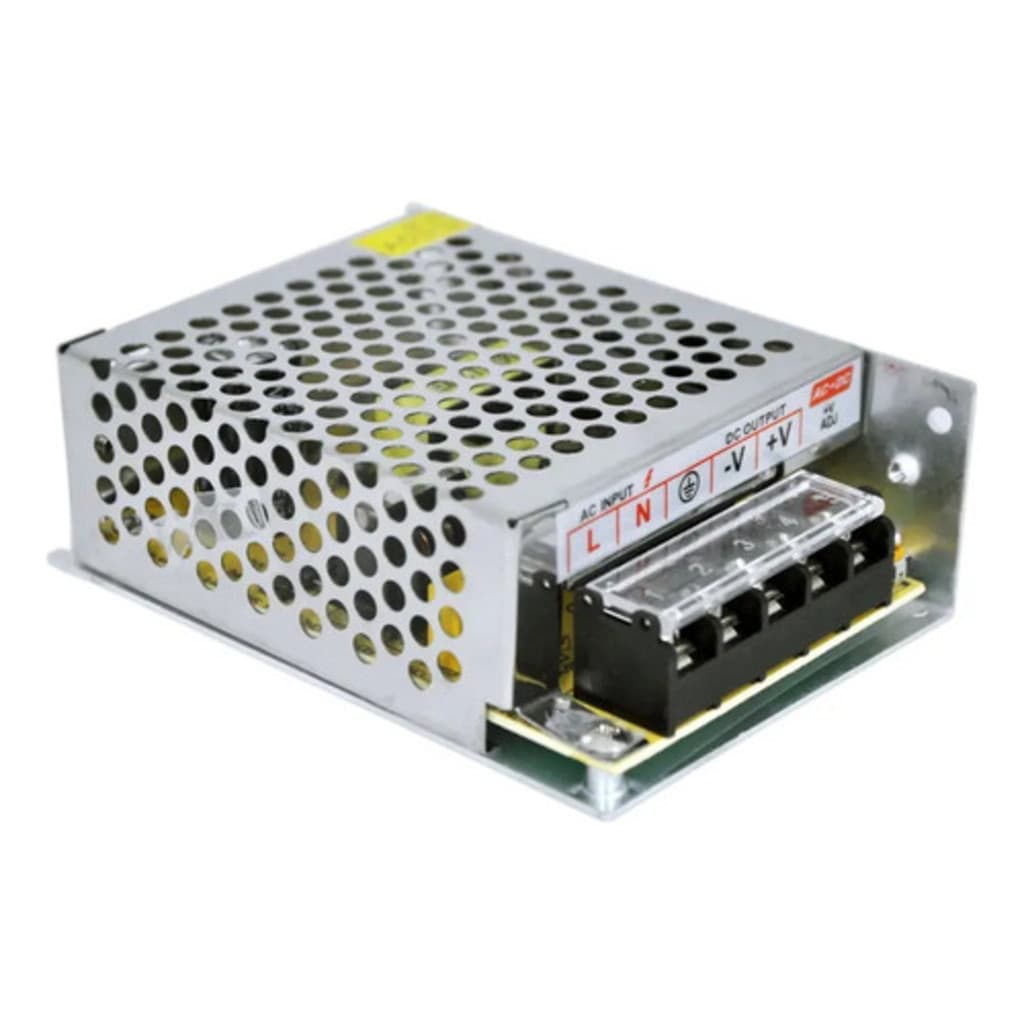 Mini Fonte Chaveada 10a 12v 120w Bivolt  Cftv Fita Led Som