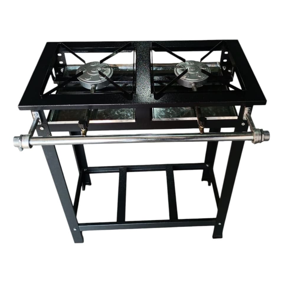 Fogão 2 Bocas Industrial Alta Pressão Perfil 5 Caulim