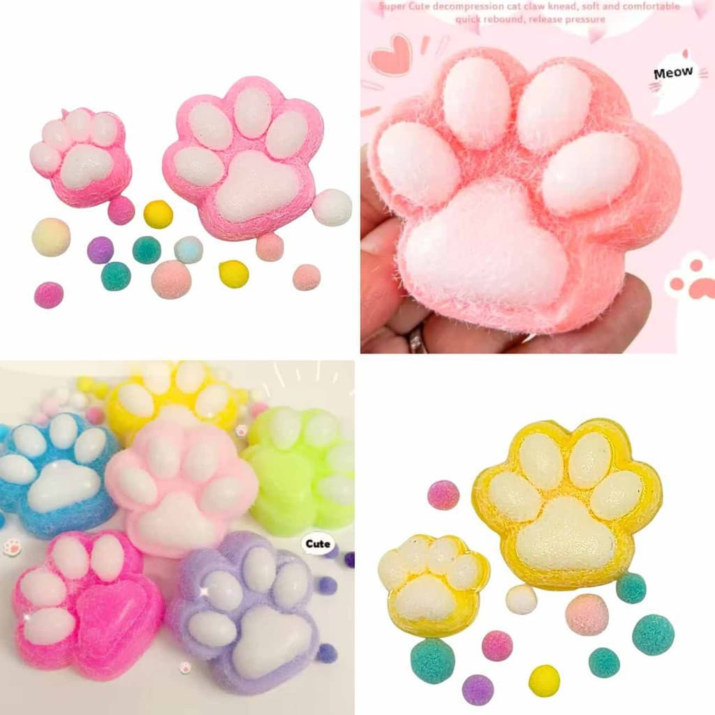 Squishy Patinha Taba Brinquedo Fidget Alivio Estresse Macio