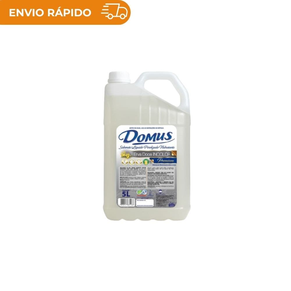1 Sabonete Líquido Domus Incolor Fragrância Erva Doce 5L