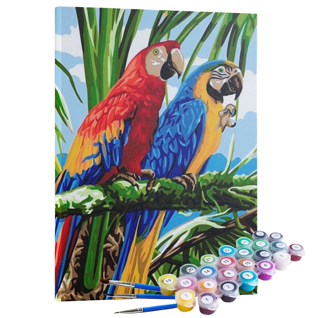 Kit Pintura Terapêutica - Casal de Araras