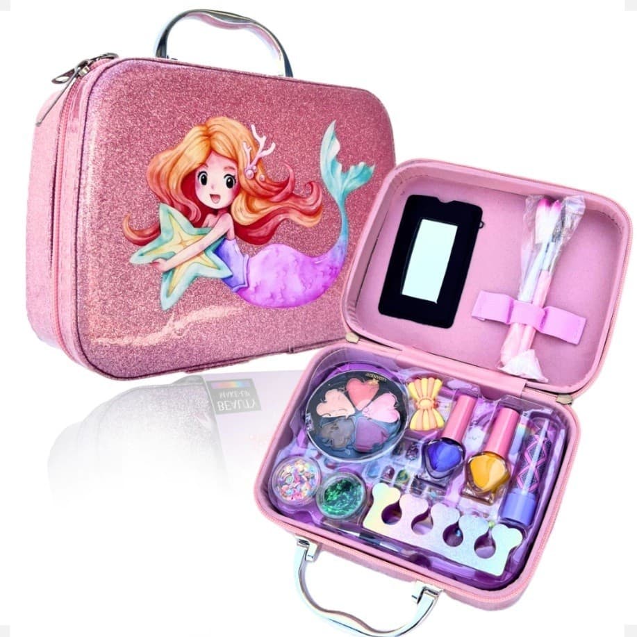 Maleta Kit  Maquiagem Menina Infantil Presente + Kit Unha