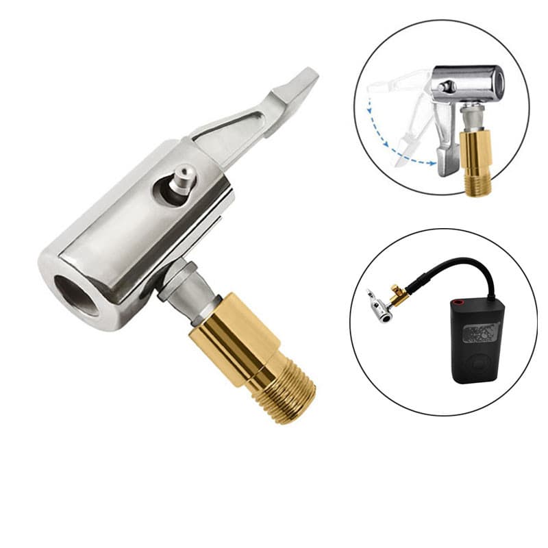 Compressor De Mandril De Ar Para Pneu De Carro , Com Conector Farpado Reparo De Mangueira De Bomba Inflável Portátil