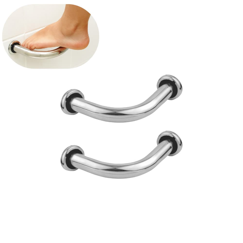 Kit 02 Barras De Apoio Para Canto Para Pés/Depilar 90° 