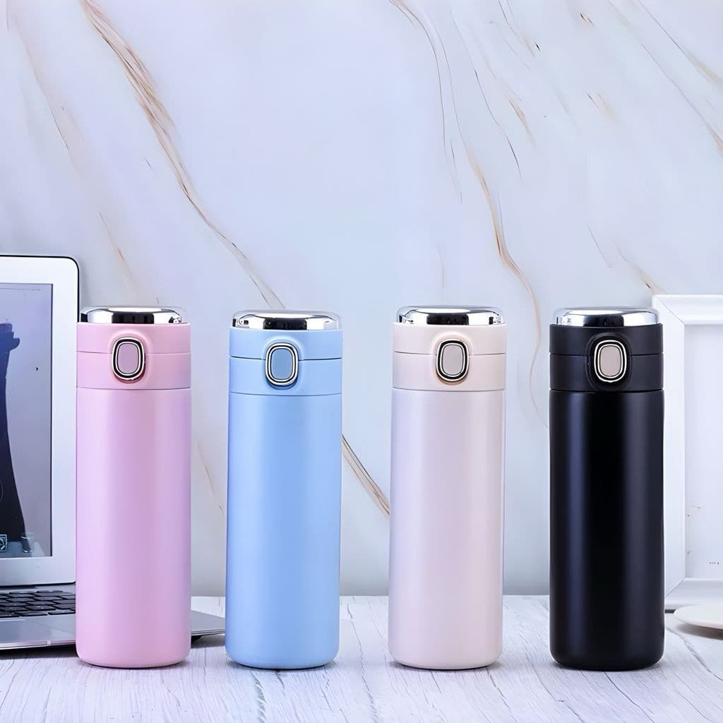 Térmico Squeeze Portátil 450ml com Isolamento a Vácuo – Mantém Temperatura