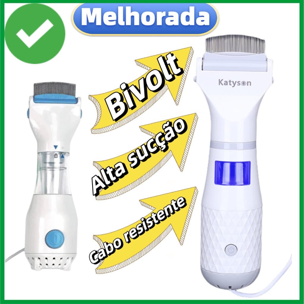 Pente Elétrico Anti-Piolho Pet - Removedor de Pulgas