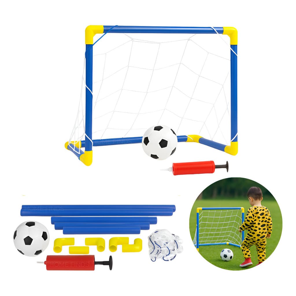 Kit com 2 Mini Trave Futebol Infantil Com Bola E Rede Gol Divertido Presente para Crianças
