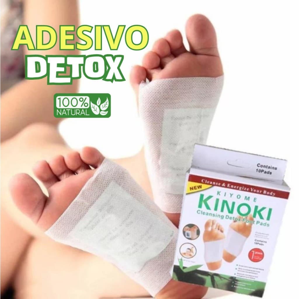 Kit 10 Adesivos Detox Dos Pés Eliminador Impurezas e Toxinas - Original