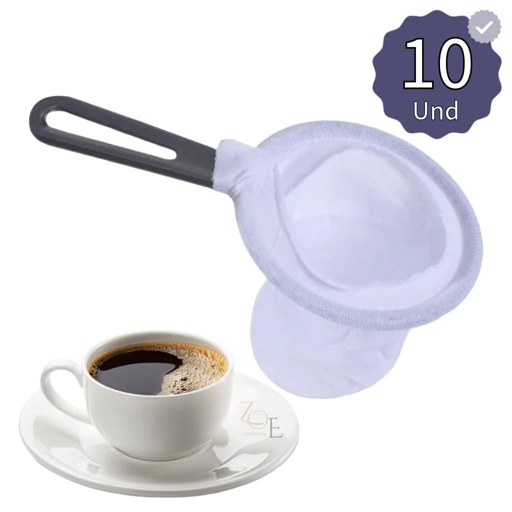 Coador De Café Grande Kit 10pçs