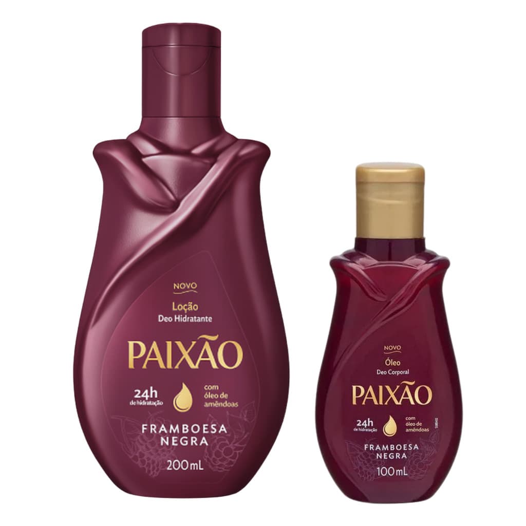 Kit Hidratante 200ml + Óleo Corporal Framboesa Negra 100ml