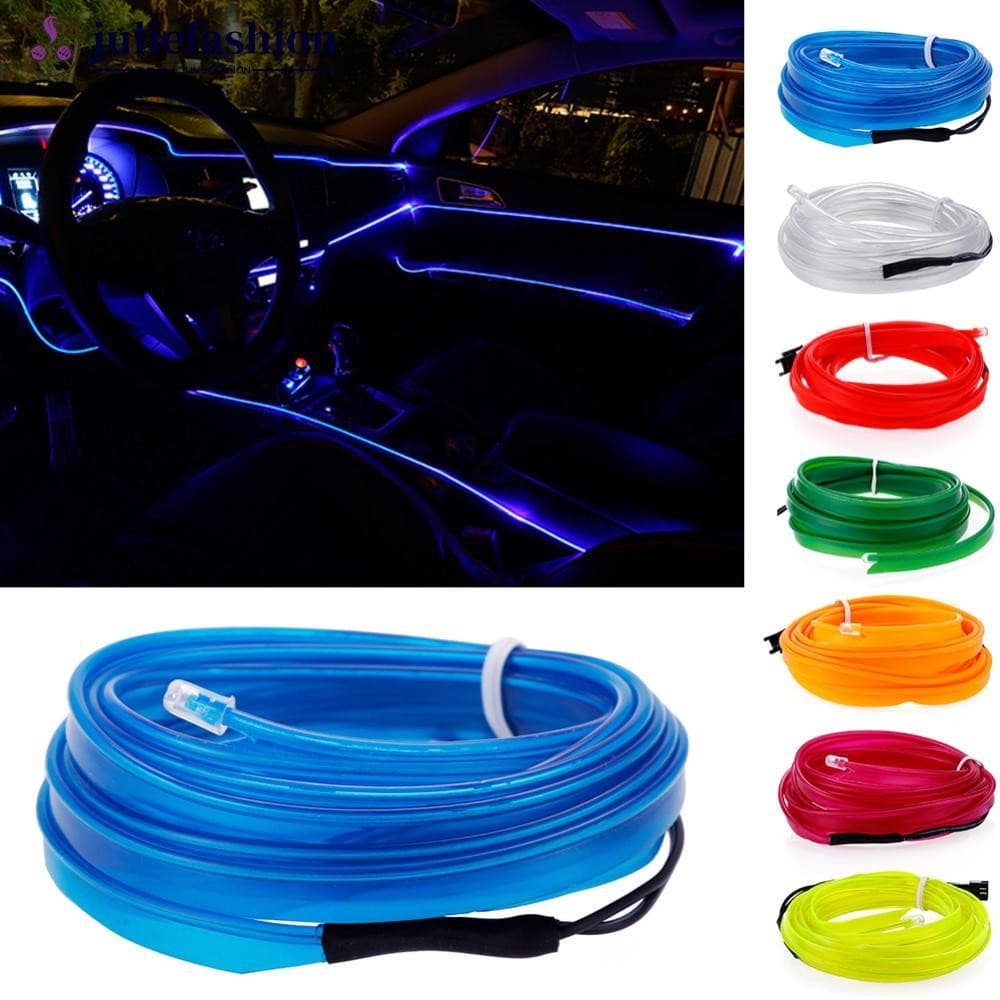 JULIEFASHION 1M 12V LED Lâmpada De Luz Para Carro Auto Interior Atmosfera Decorativa Faixa De Fio I7R8