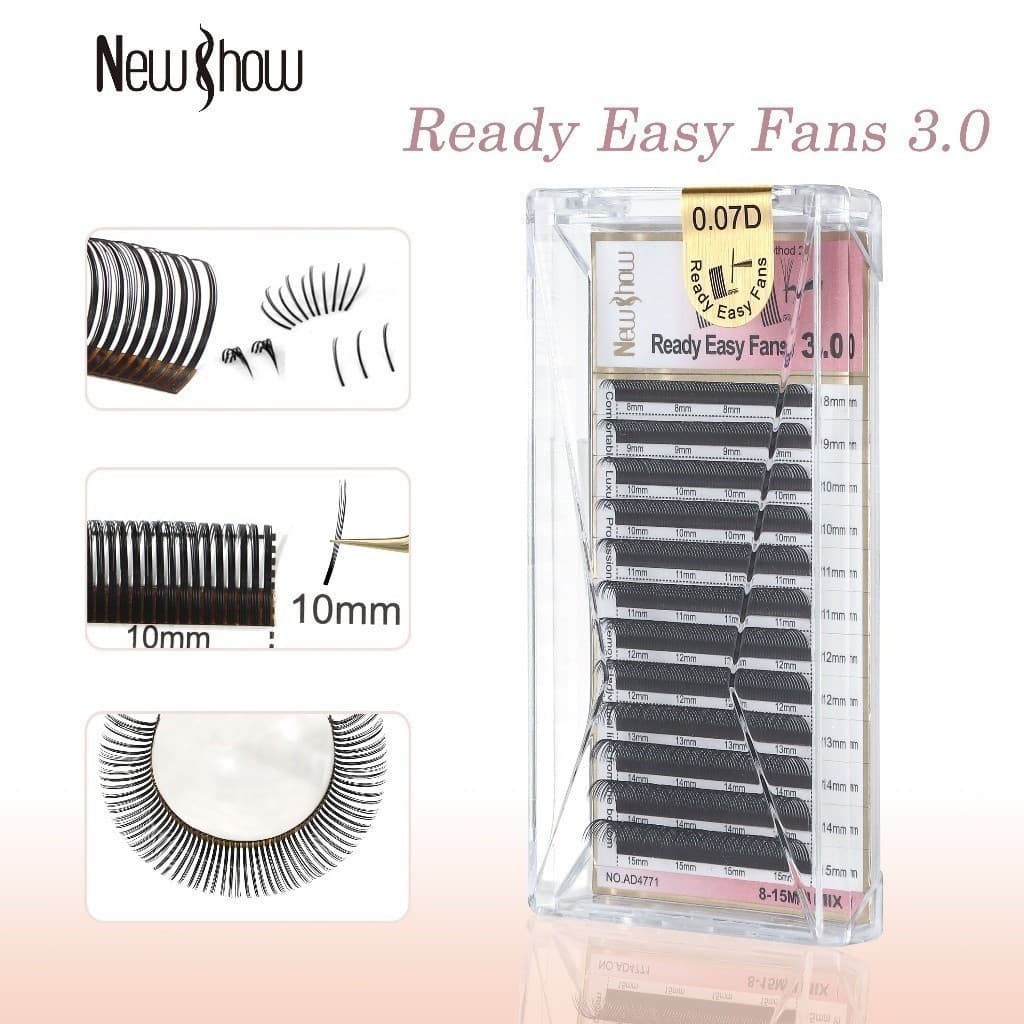 New Show Cílios W Original com Selo Fio W/6D W/8D-W LASHES/Extensão de Cilios Alongamento 8D/L W