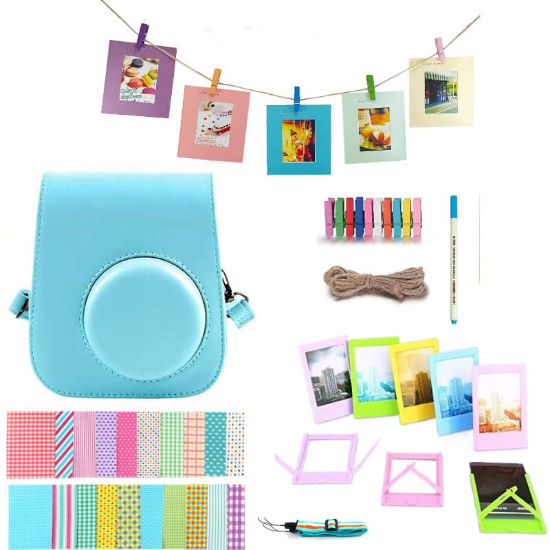 8 Kit Acessórios Para Instax Mini 12 / 11 Presente Capa Album