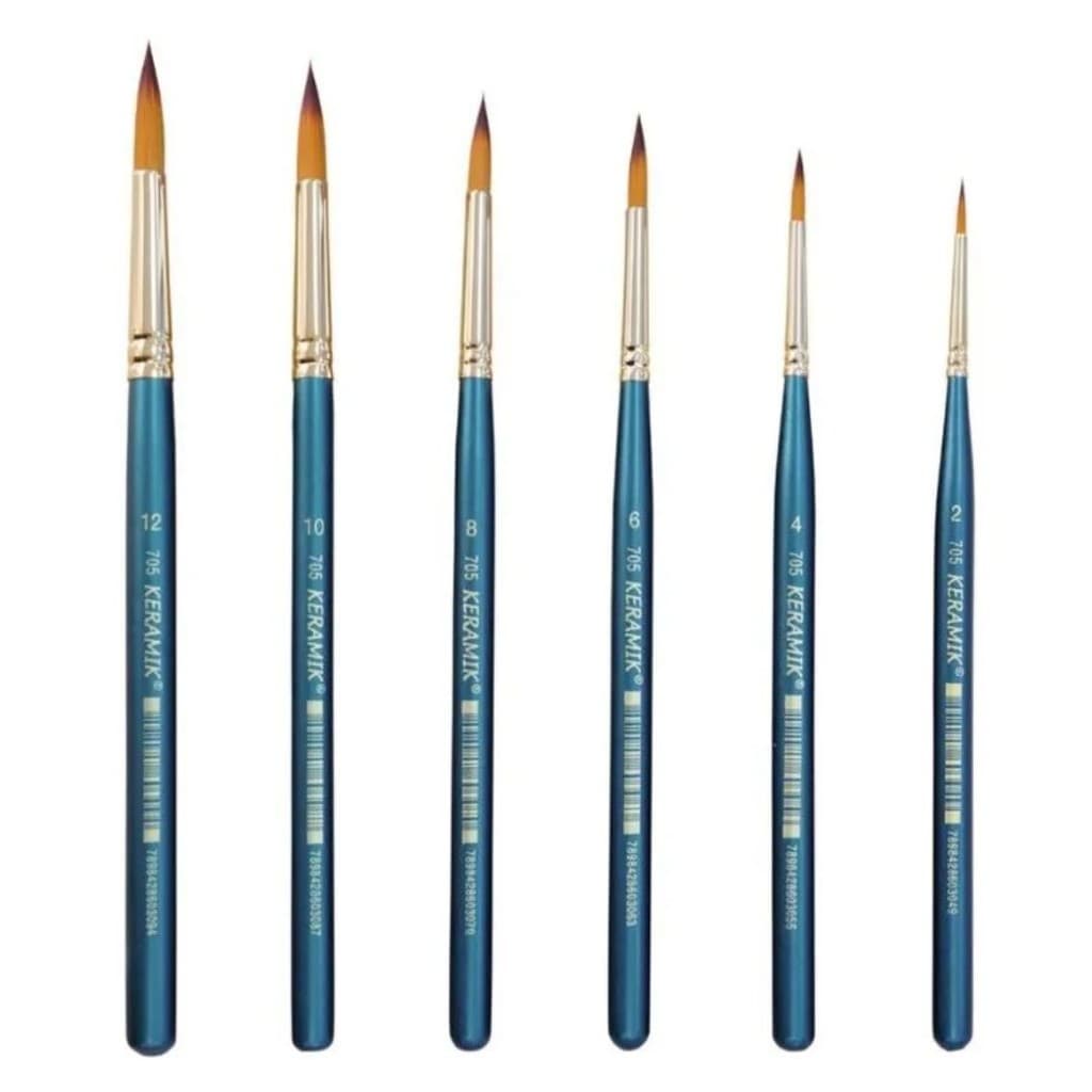 Pincel Aquarela Redondo Keramik Premium Série 705