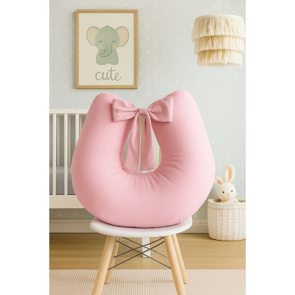 Almofada Amamentação Travesseiro Amamentar Bebê Enxoval Menina Menino Rosa Azul Varias Cores