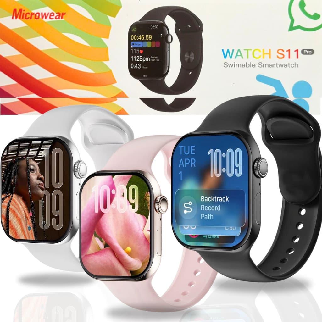 Smartwatch S11 PRO Serie11 47mm Relógio Inteligente lancamento 2025 Tela AMOLED ChatGpt  Microwear