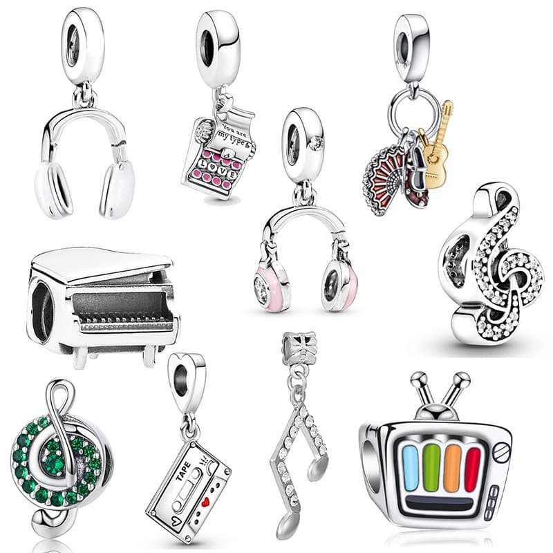 Charme Berloque Prata 925 Pingente Belas Jóias Aço Inoxidável Contas DIY Pulseira Colar Acessórios