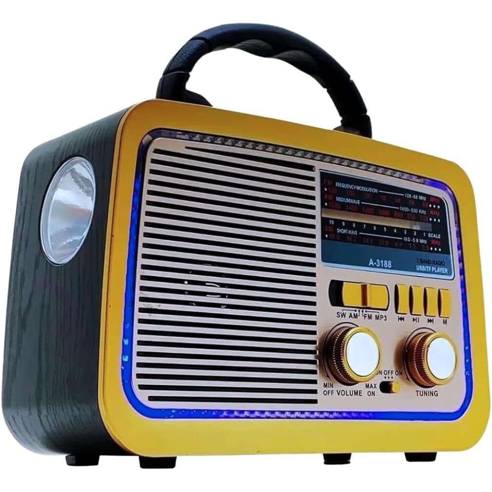 Rádio Vintage Retrô Antigo Bluetooth/Usb/Sd/Am-Fm AD-3188 110/220V Alta Qualidade Selo Anatel