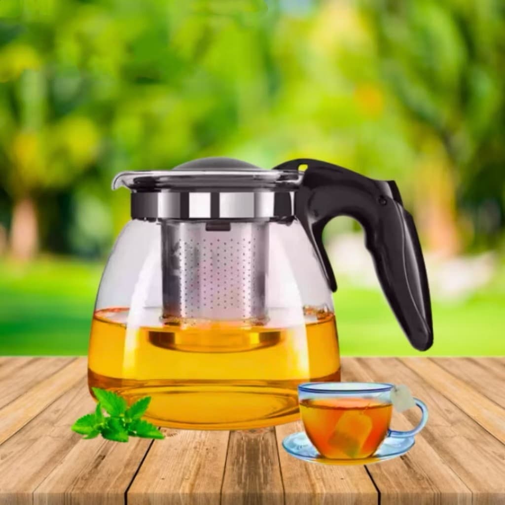 Chaleira Com Infusor De Vidro 950 OU 500 ML (NÃO VAI AO FOGO) Para Chá Bule/Café/Leite Varios Modelos