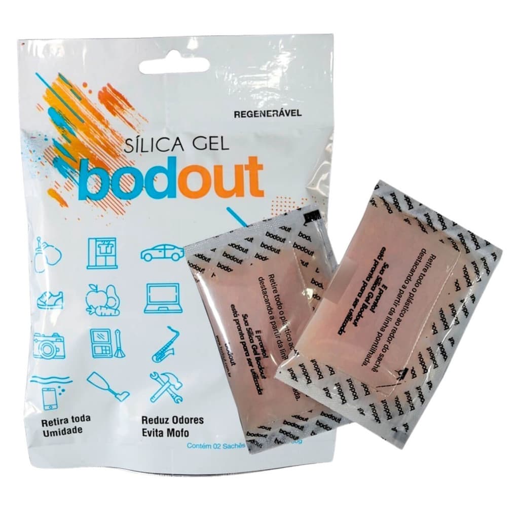 Sachês Silica Gel Bodout Antiumidade Antimofo Reutilizável Absorção de Umidade