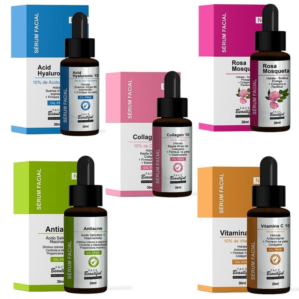 Sérum Cuidados Facial Oil Free - Face Beautiful