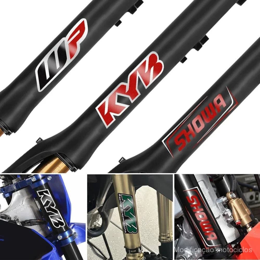 Adesivo de Motocross à Prova d'Água para Garfo Kyb Wp Suspensão Showa