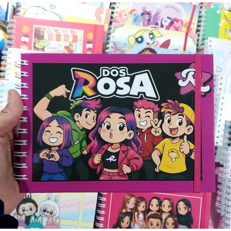 Livro de colorir Dos Rosa - Emily Vick - Capa dura - 50 desenhos