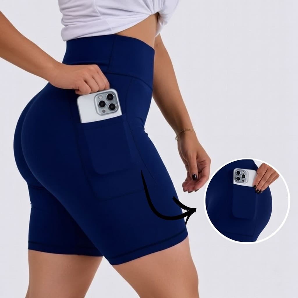 Short Feminino Esportivo Com Bolso Treino Corrida E Academia Conforto E Estilo