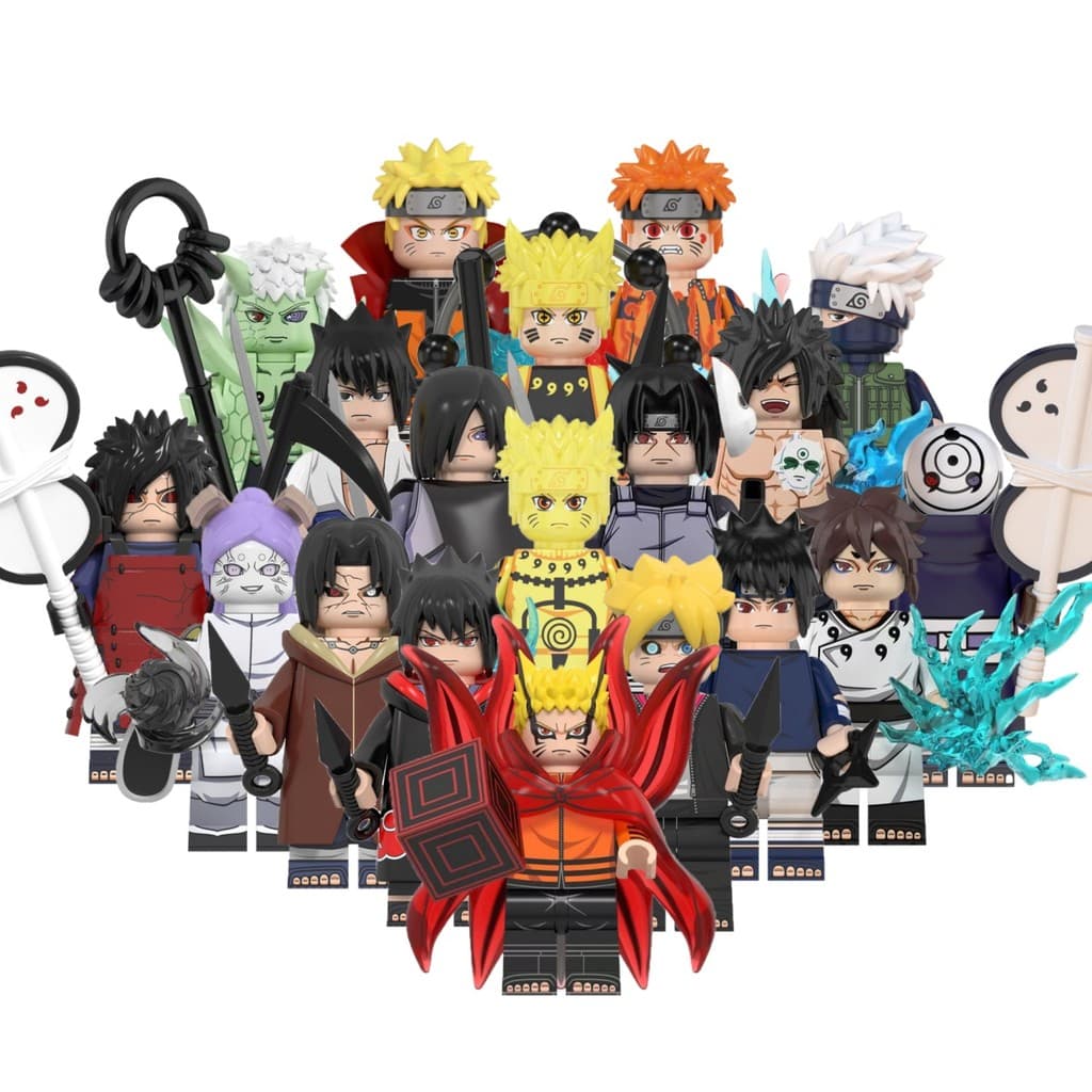 WM6152 WM6153 WM6154 Série Anime Action Figure Coleção De Blocos De Construção Para Crianças