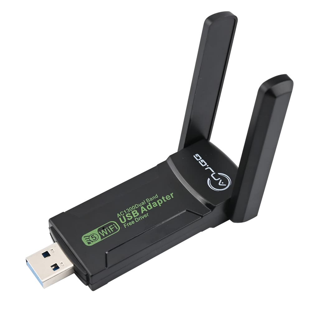 Adaptador Wi-Fi USB 3.0 Dual Band 5GHz/2.4GHz 1300Mbps Alta Velocidade para Streaming e Trabalho