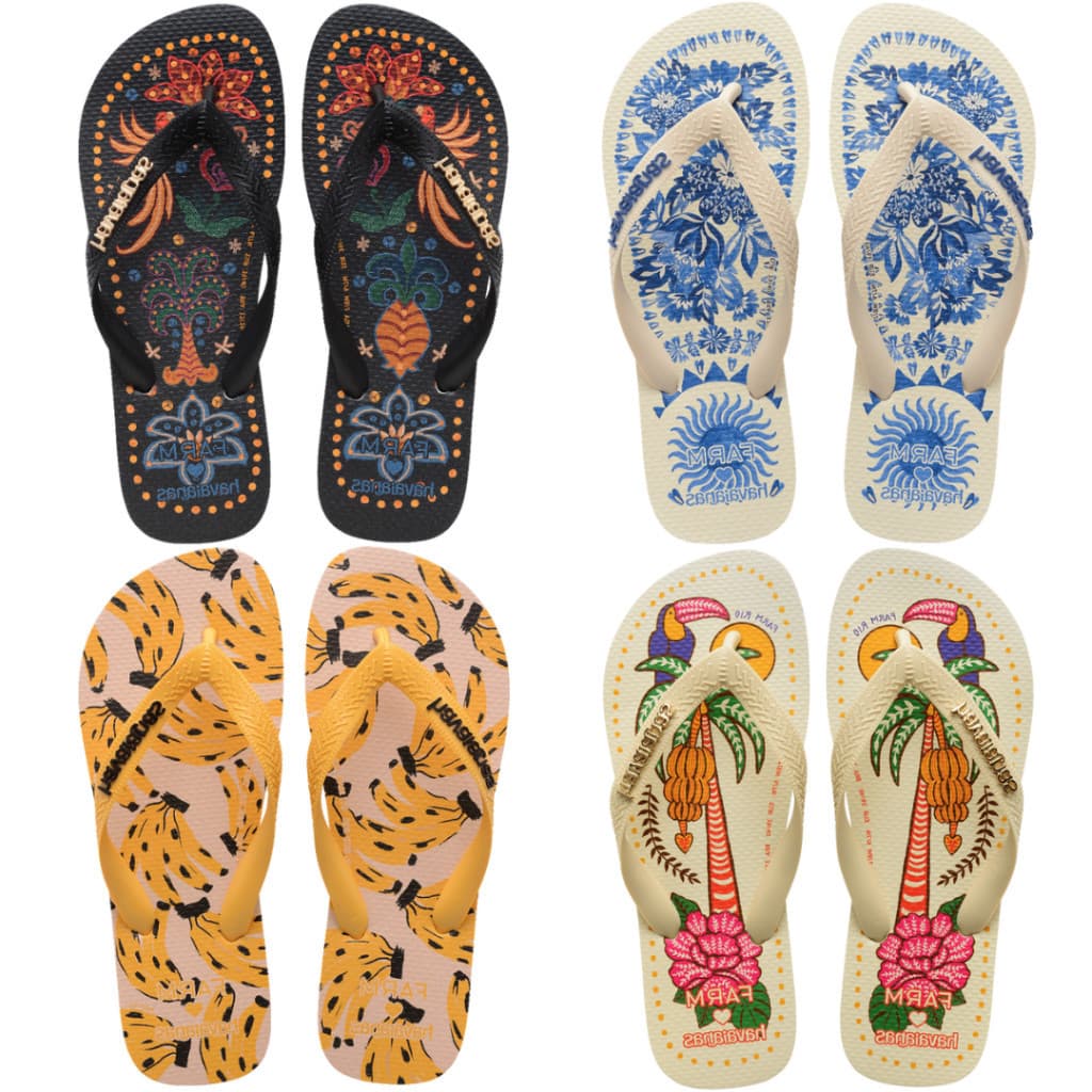 2 pares Chinelos Rasteiro Feminino Verão 