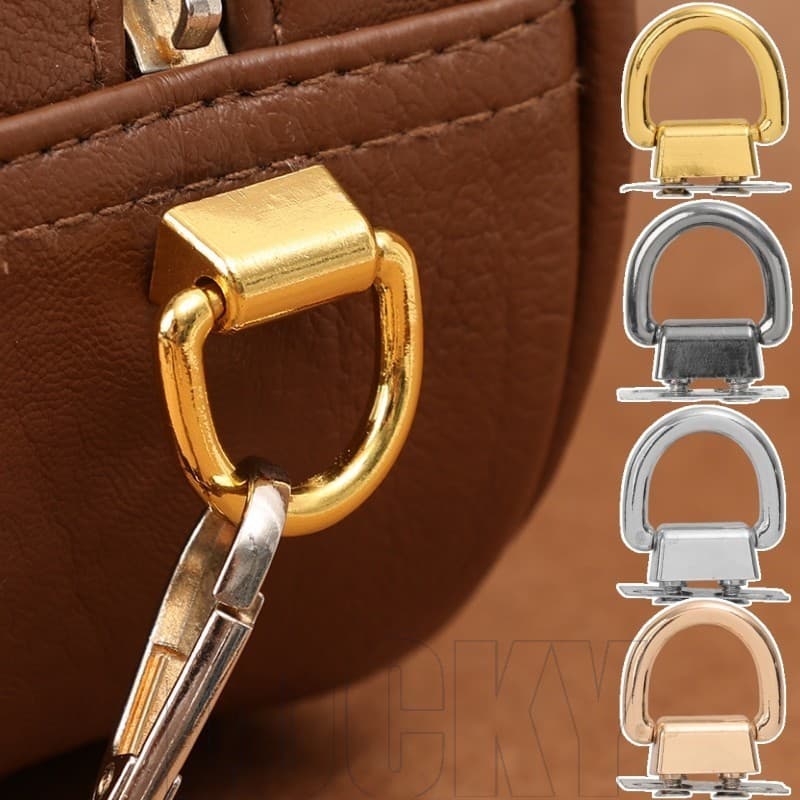 10 Peças Fivelas De Conector Em Forma De D-De Alça De Bolsa-Fecho De Clipe Bolsas-Fivela Lateral De Metal De Anel Acessó