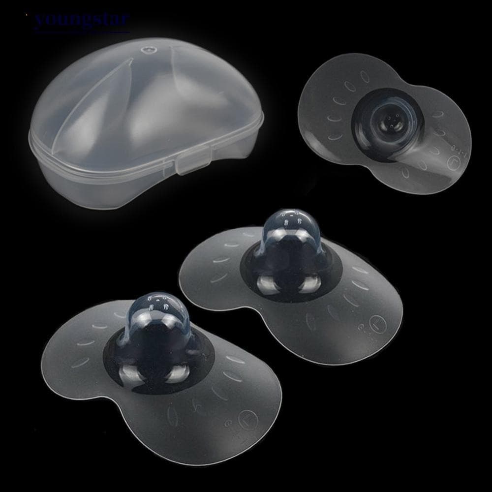 YOUNGSTAR 2 Pçs Silicone Amamentação Protetores De Mamilo Alimentação Mãe Escudos Capa De Proteção Macio Leite Enfermage