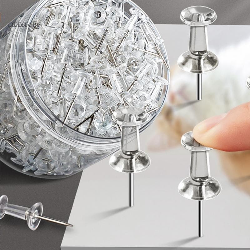 (WHDR) 100 Pçs/Caixa Sortido Fazendo Tachas De Plástico Multicolorido Alfinetes Placa De Cortiça Material De Papelaria E