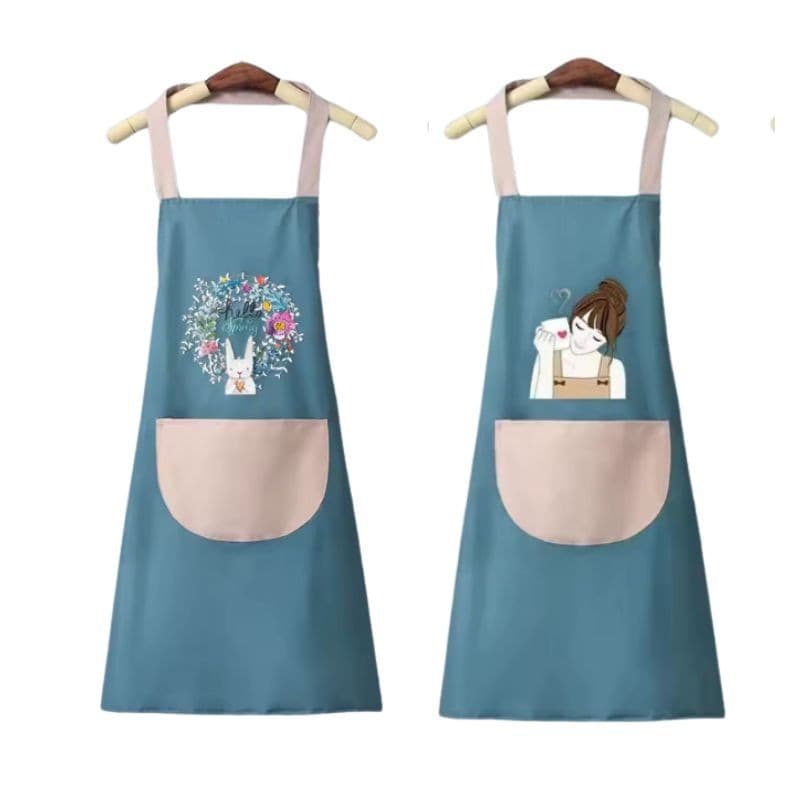 Avental De Cozinha A prova D' Água Impermeável 3 Modelos Cervo Coelho e Menina WL-2525