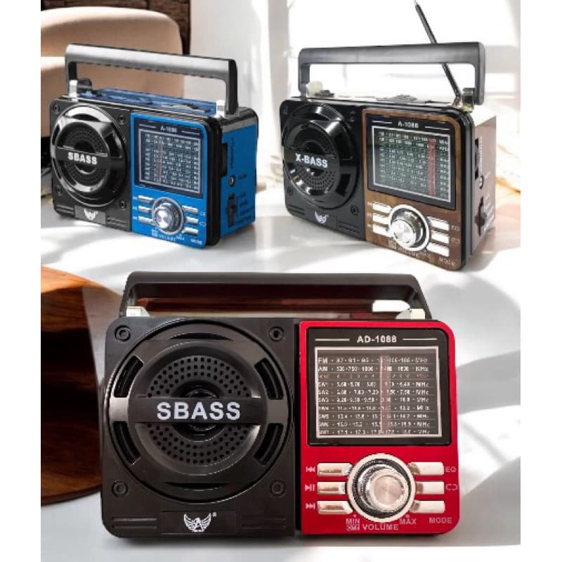 Rádio Portátil FM/AM Bluetooth Usb Bivolt E Pilha Caixa De Som 110V/220v Vintage Antigo Retro Anatel